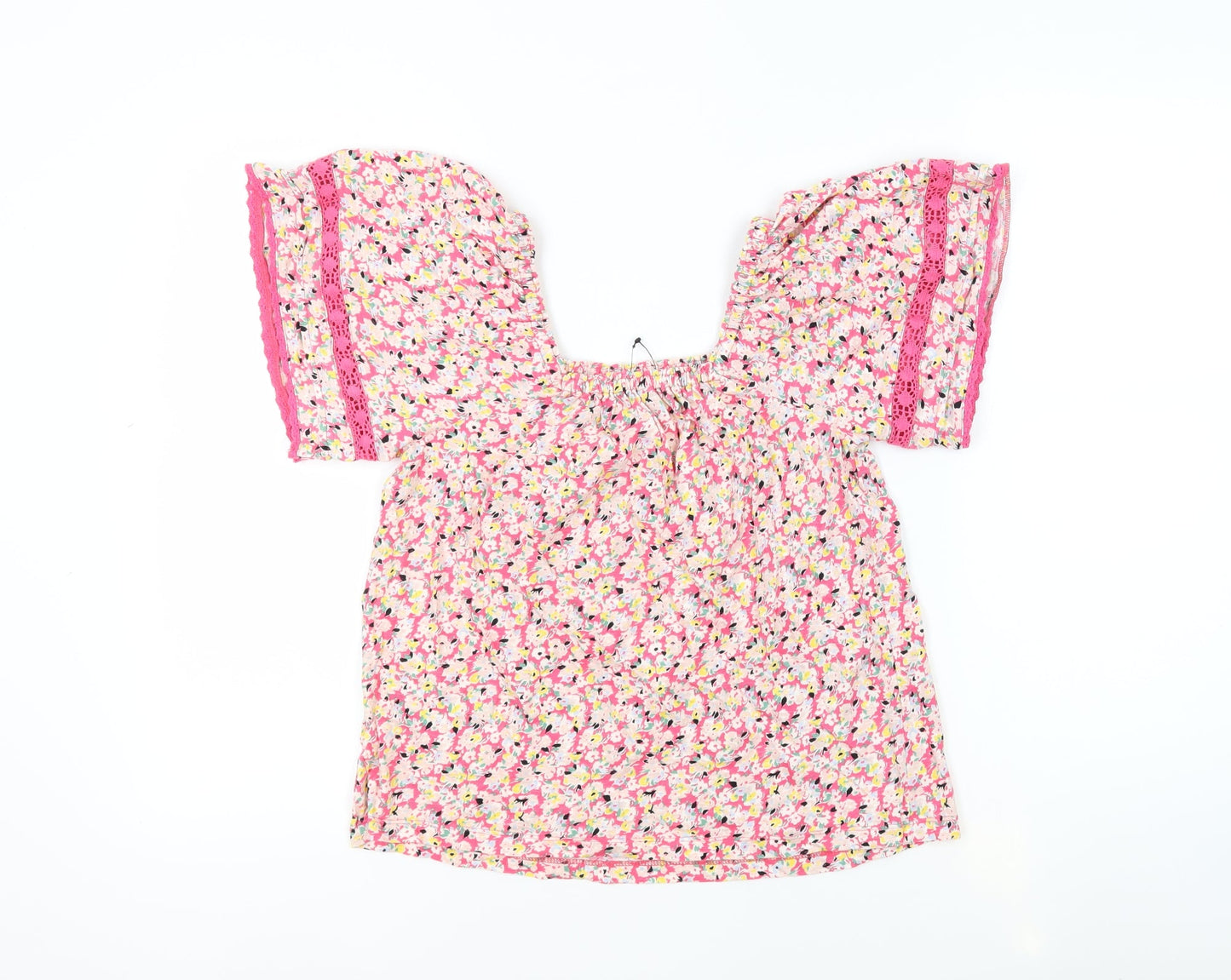 Womens UK Size 6 Marks and Spencer Pink Basic Blouse