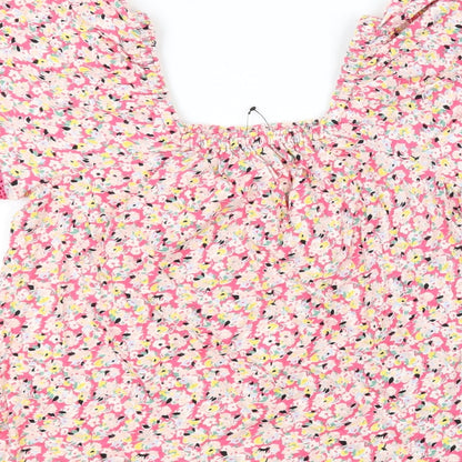 Womens UK Size 6 Marks and Spencer Pink Basic Blouse