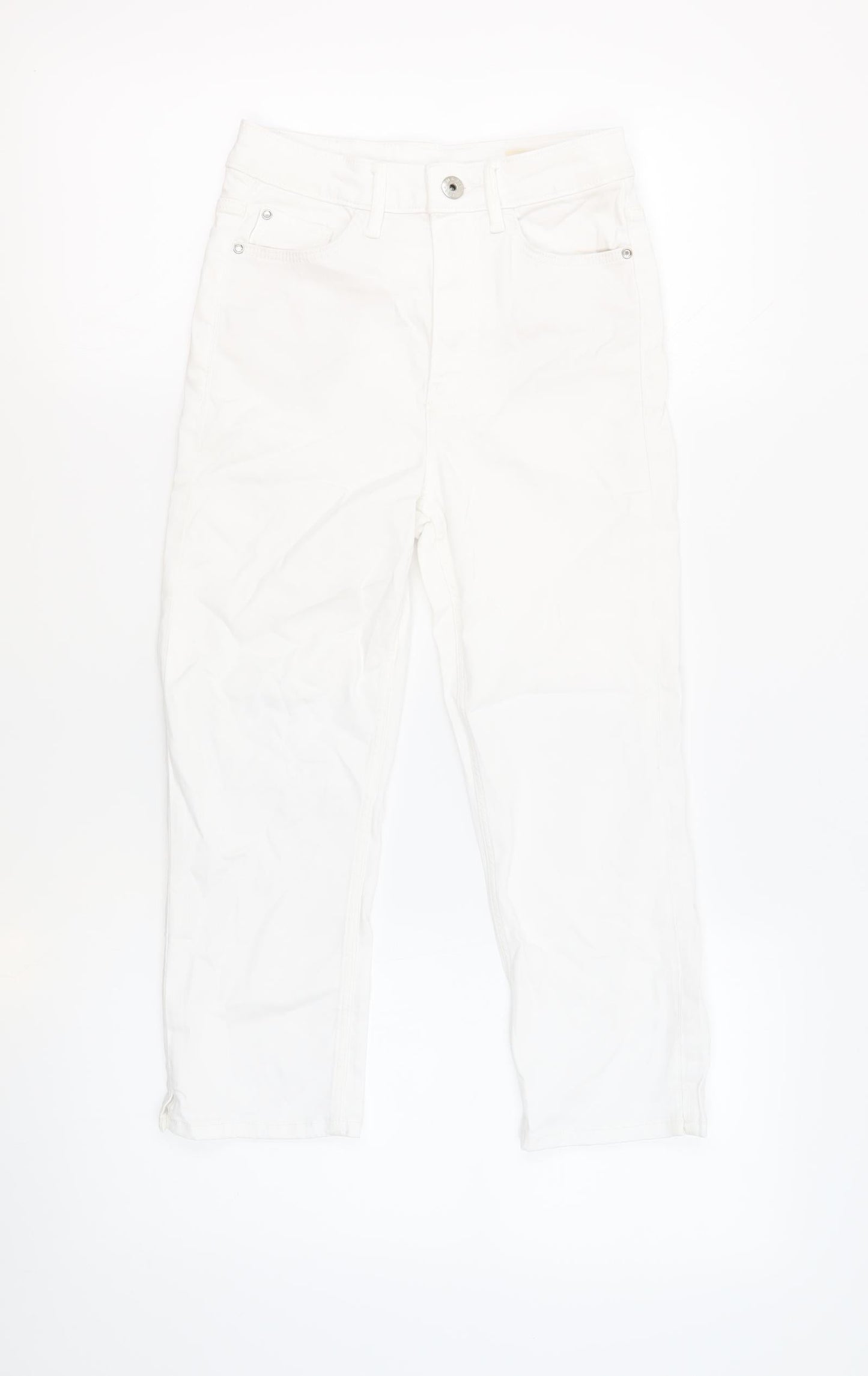 Womens UK Size 6 Marks and Spencer Regular Fit Skinny White Jeans