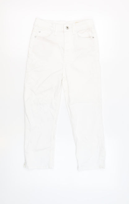 Womens UK Size 6 Marks and Spencer Regular Fit Skinny White Jeans