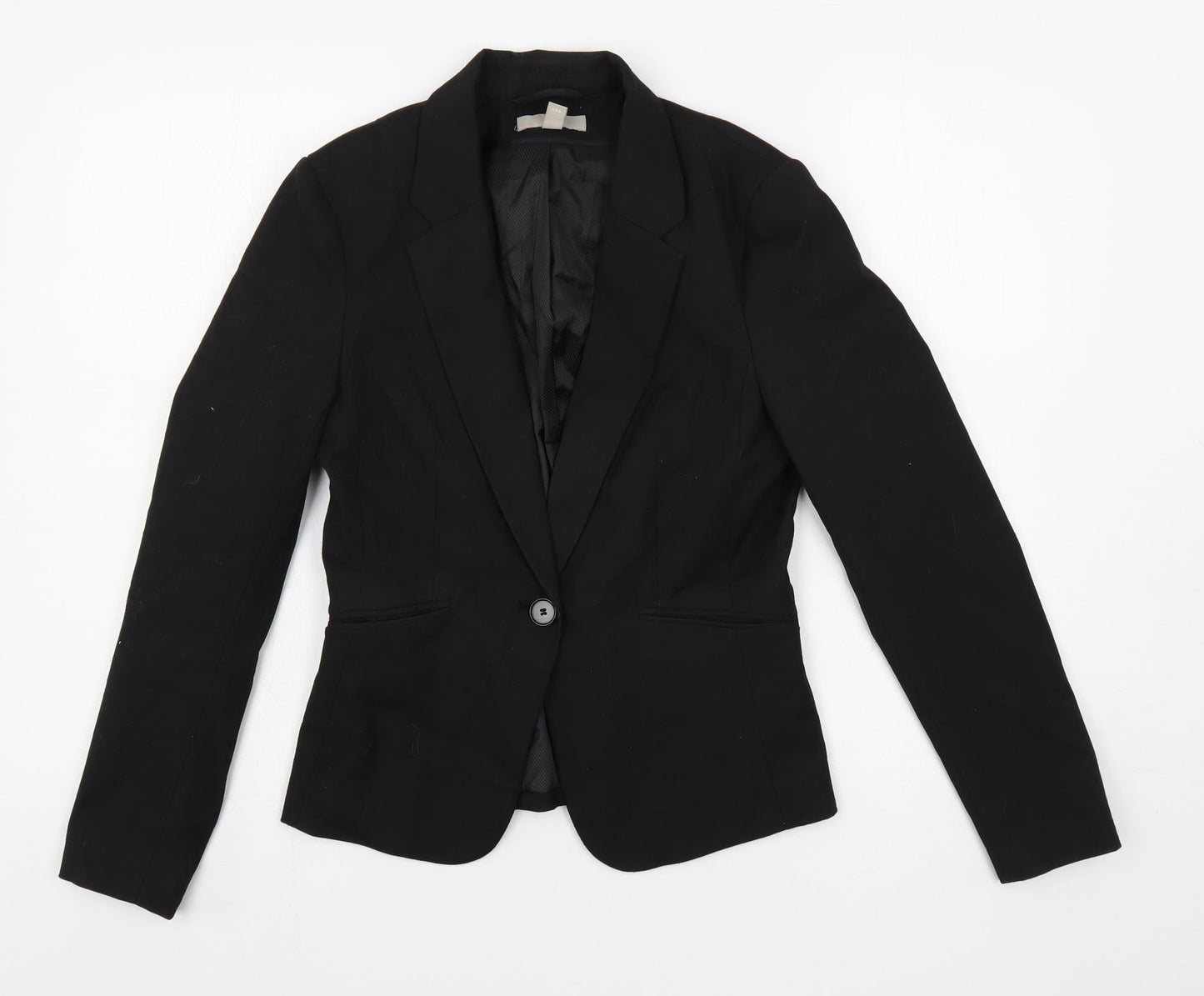 Womens UK Size 8 H&M Black Jacket