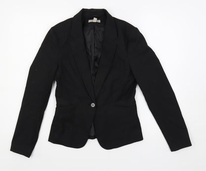Womens UK Size 8 H&M Black Jacket