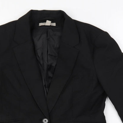 Womens UK Size 8 H&M Black Jacket