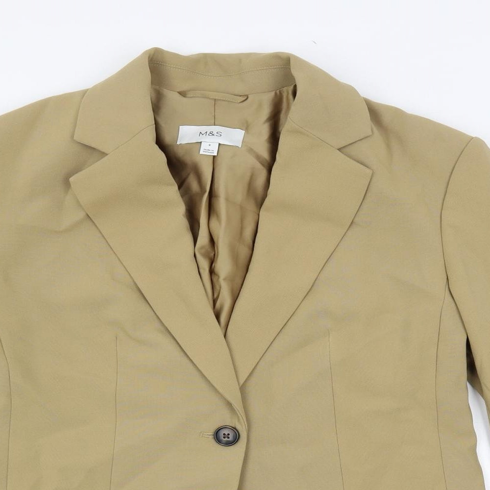 Womens UK Size 8 Marks and Spencer Beige Jacket