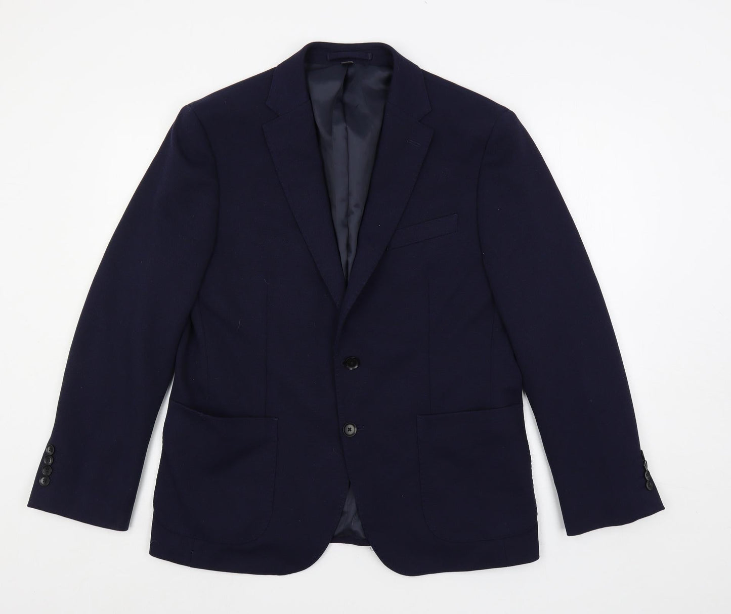 Mens UK Size 40 Marks and Spencer Regular Blue Suit Jacket