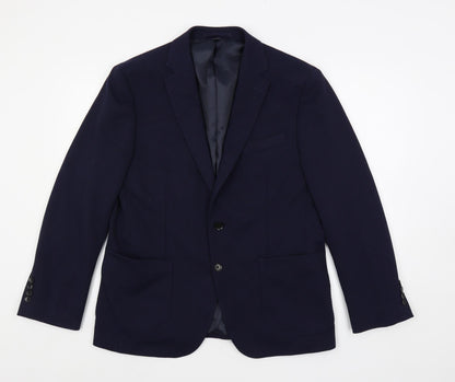 Mens UK Size 40 Marks and Spencer Regular Blue Suit Jacket