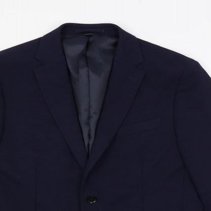 Mens UK Size 40 Marks and Spencer Regular Blue Suit Jacket