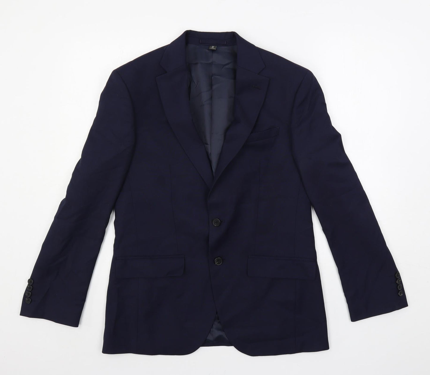 Mens UK Size 38 Marks and Spencer Regular Blue Suit Jacket