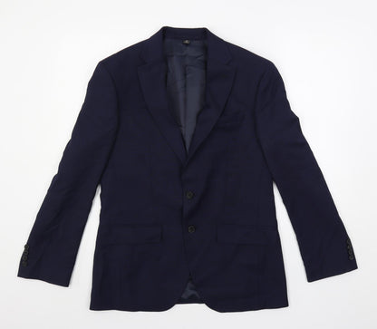 Mens UK Size 38 Marks and Spencer Regular Blue Suit Jacket