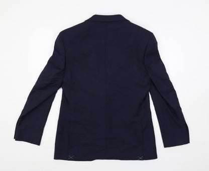 Mens UK Size 38 Marks and Spencer Regular Blue Suit Jacket