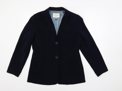 Lakeland Womens Blue Jacket Blazer Size 12 Button