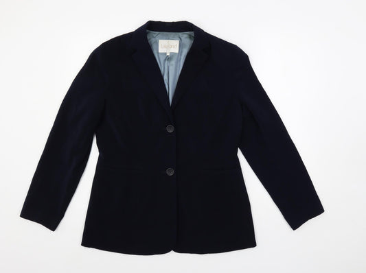 Lakeland Womens Blue Jacket Blazer Size 12 Button