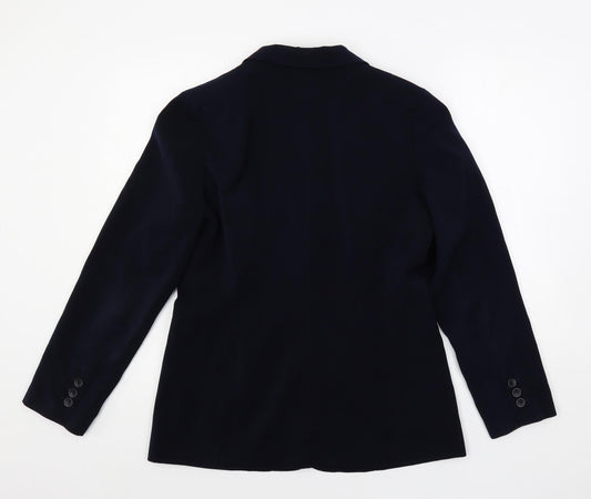 Lakeland Womens Blue Jacket Blazer Size 12 Button