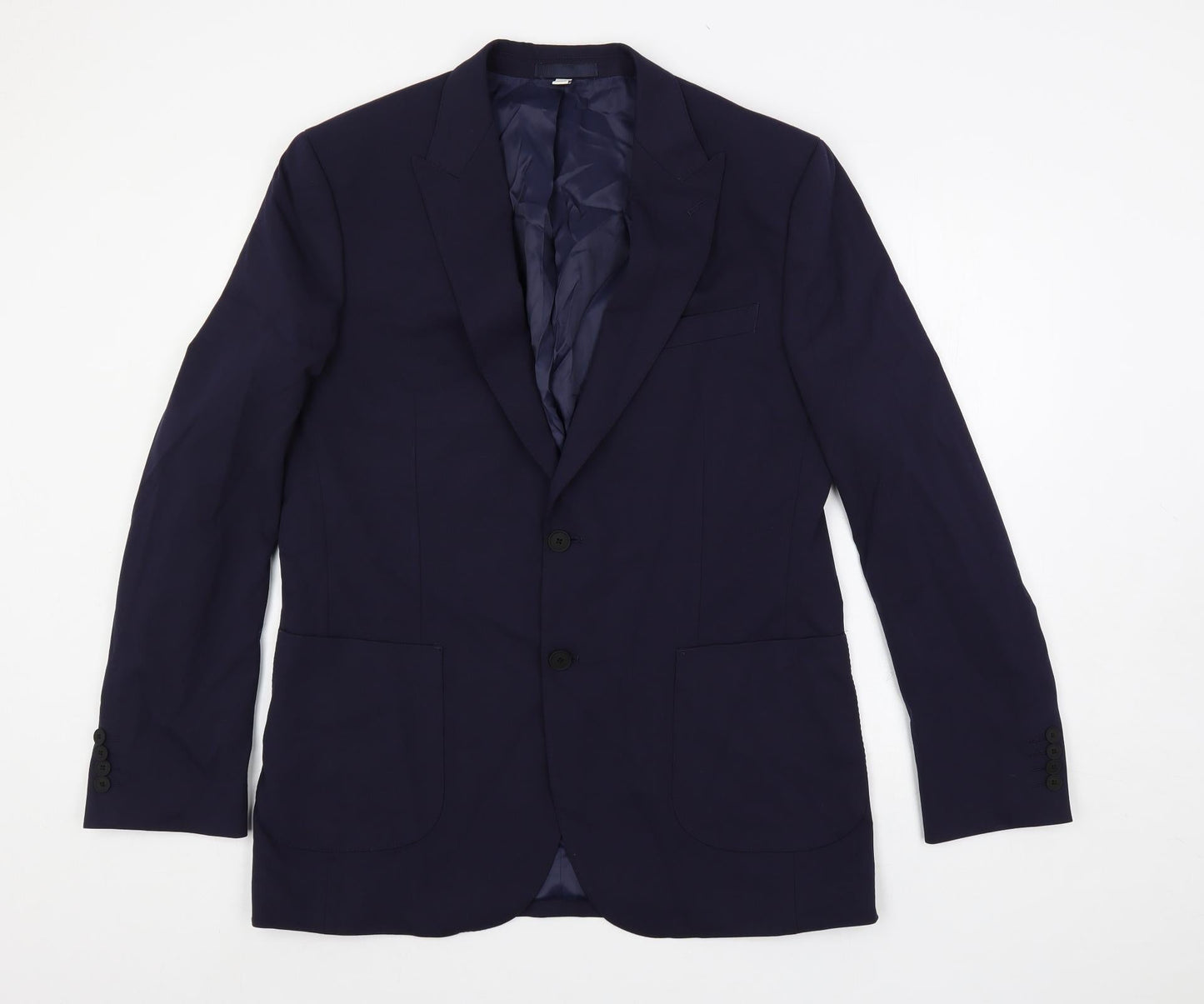 Mens UK Size 42 Marks and Spencer Regular Blue Suit Jacket