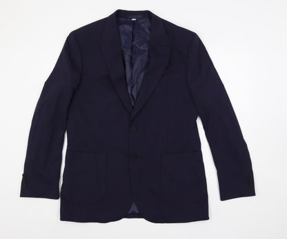 Mens UK Size 42 Marks and Spencer Regular Blue Suit Jacket