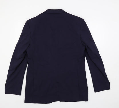 Mens UK Size 42 Marks and Spencer Regular Blue Suit Jacket