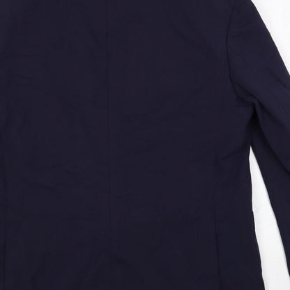 Mens UK Size 42 Marks and Spencer Regular Blue Suit Jacket