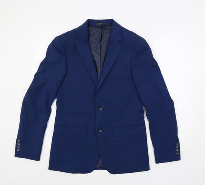 Mens UK Size 36 Marks and Spencer Regular Blue Suit Jacket