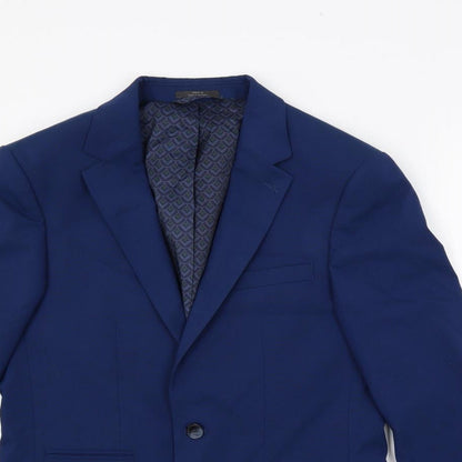 Mens UK Size 36 Marks and Spencer Regular Blue Suit Jacket