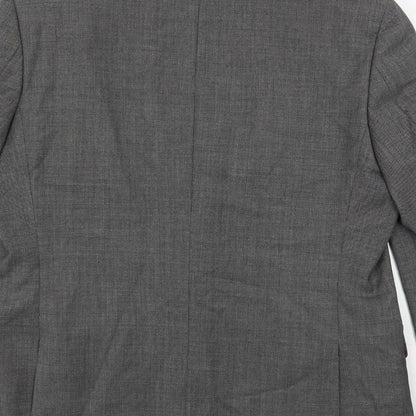 Racing Green Mens Grey Wool Jacket Suit Jacket Size 44 Regular