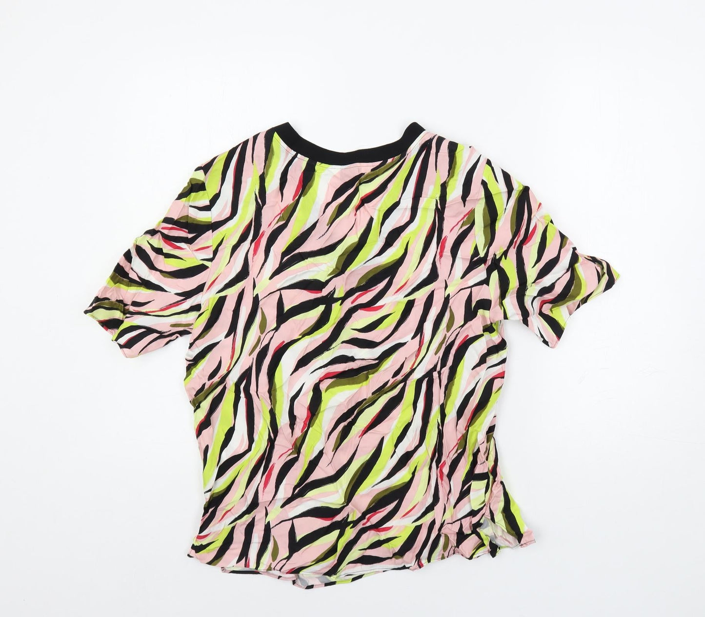 Womens UK Size 10 Marks and Spencer Multicoloured Basic Blouse