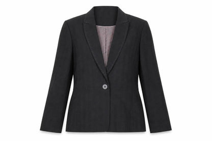 Next Womens Grey Plaid Jacket Blazer Size 14 Button