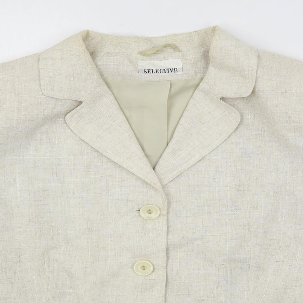 Womens UK Size 18 Selective Beige Jacket