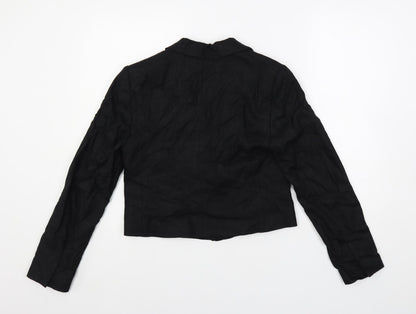 Marks and Spencer Womens Black Jacket Blazer Size 8 Button