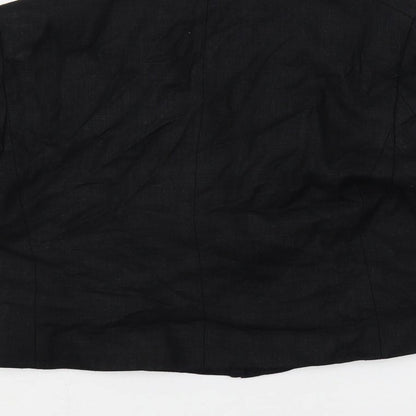 Marks and Spencer Womens Black Jacket Blazer Size 8 Button