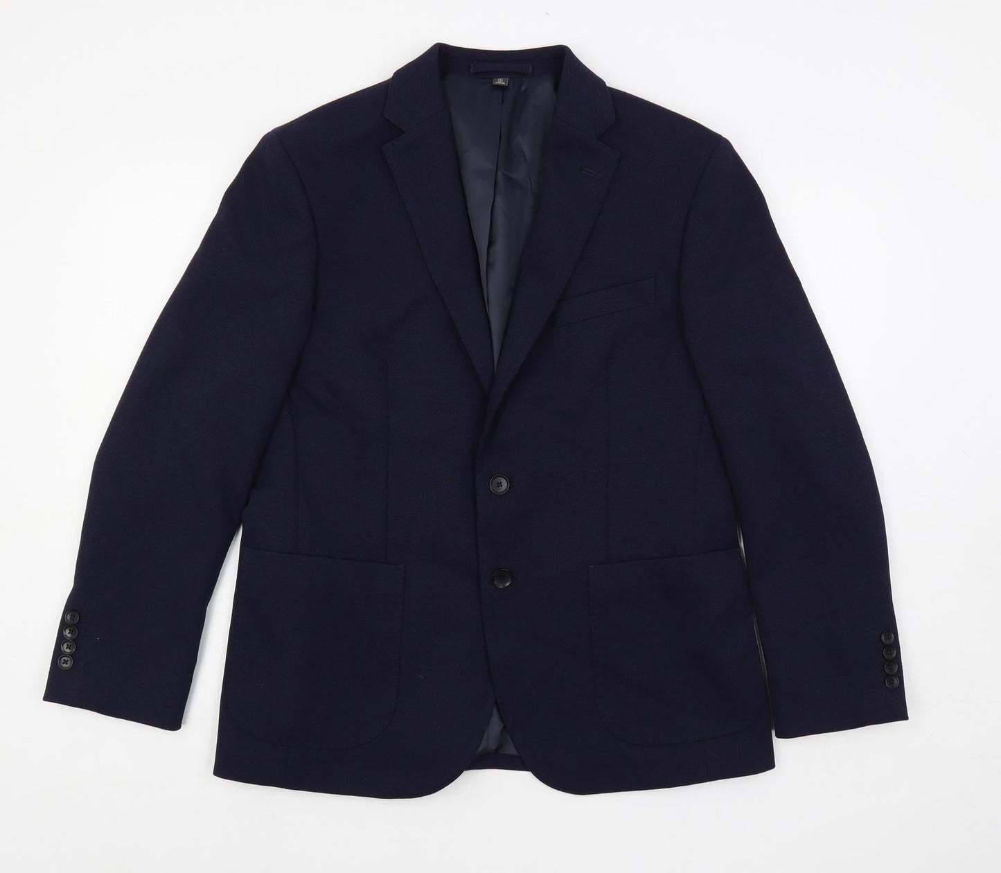 Mens UK Size 40 Marks and Spencer Regular Blue Suit Jacket