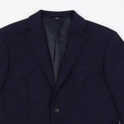Mens UK Size 40 Marks and Spencer Regular Blue Suit Jacket