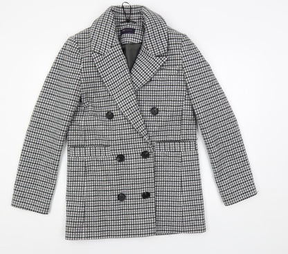 Womens UK Size 6 Marks and Spencer Grey Pea Coat