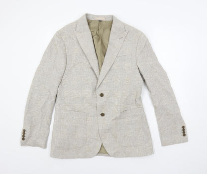 Mens UK Size 40 Marks and Spencer Regular Beige Suit Jacket