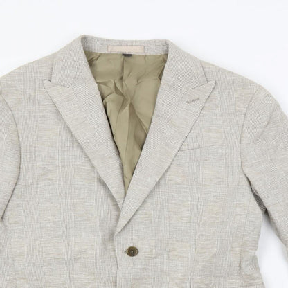 Mens UK Size 40 Marks and Spencer Regular Beige Suit Jacket