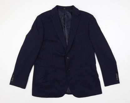 Mens UK Size 44 Marks and Spencer Regular Blue Suit Jacket