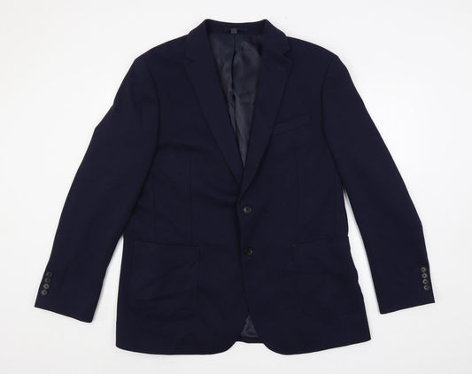 Mens UK Size 44 Marks and Spencer Regular Blue Suit Jacket