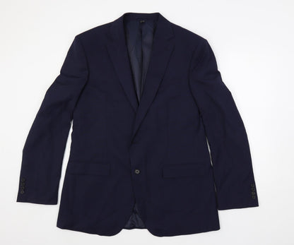Mens UK Size 42 Marks and Spencer Regular Blue Suit Jacket