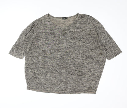 Originals Womens Brown Polyester Basic Blouse Size 20 Round Neck