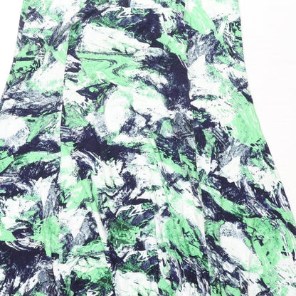 Marble Womens Multicoloured Geometric Viscose Flare Skirt Size 12