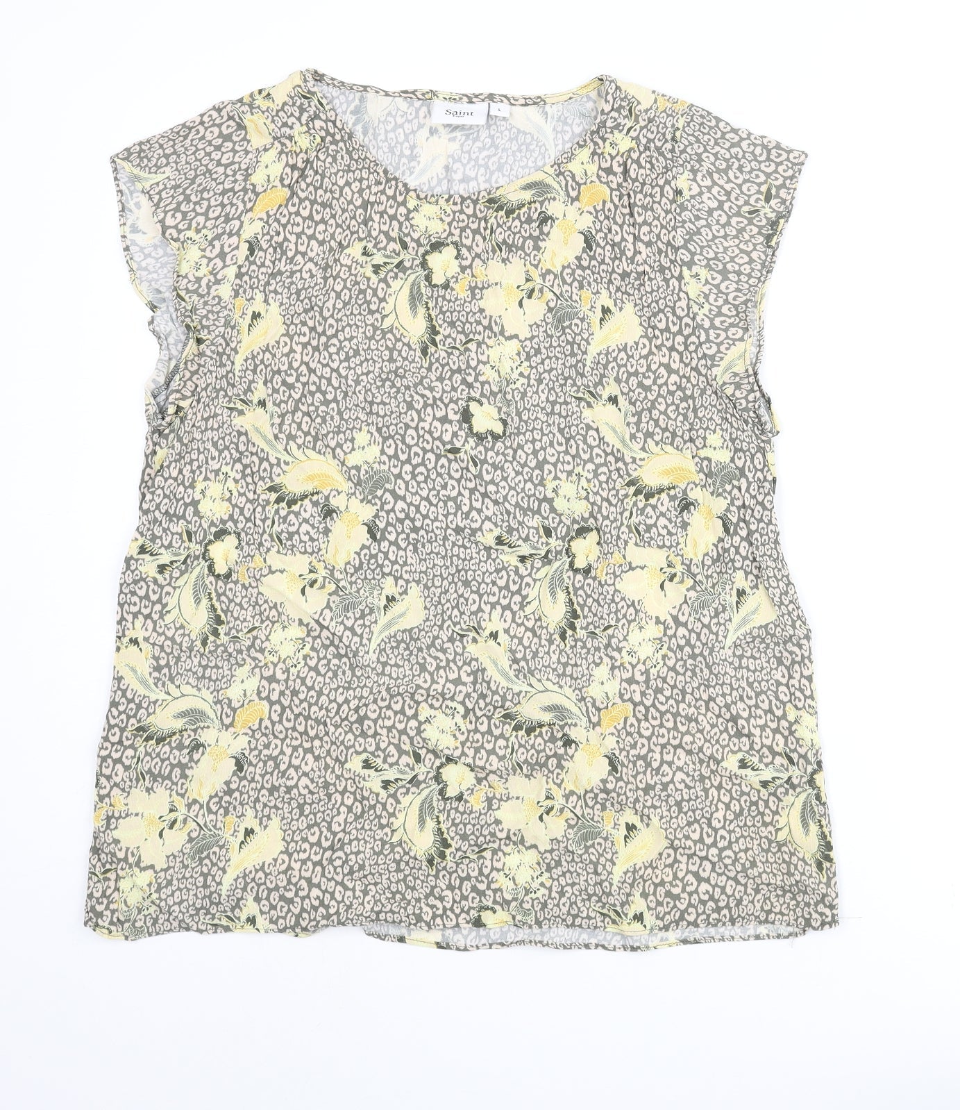 Womens UK Size L Saint Tropez Clothing Multicoloured Basic Blouse