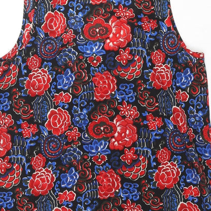 French Connection Womens Multicoloured Floral Polyester Camisole Blouse Size 10 Scoop Neck