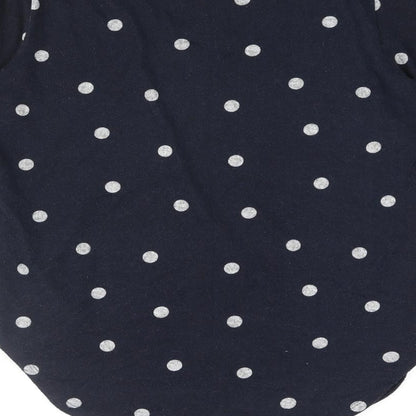 Intuition Womens Blue Round Neck Polka Dot Polyester Pullover Jumper Size 12 - Size 12-14