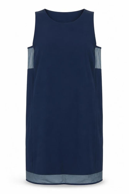& Other Stories Womens Blue Polyester Shift Size 10 Round Neck Pullover