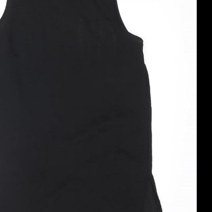 Womens UK Size 8 H&M Black Tunic Blouse