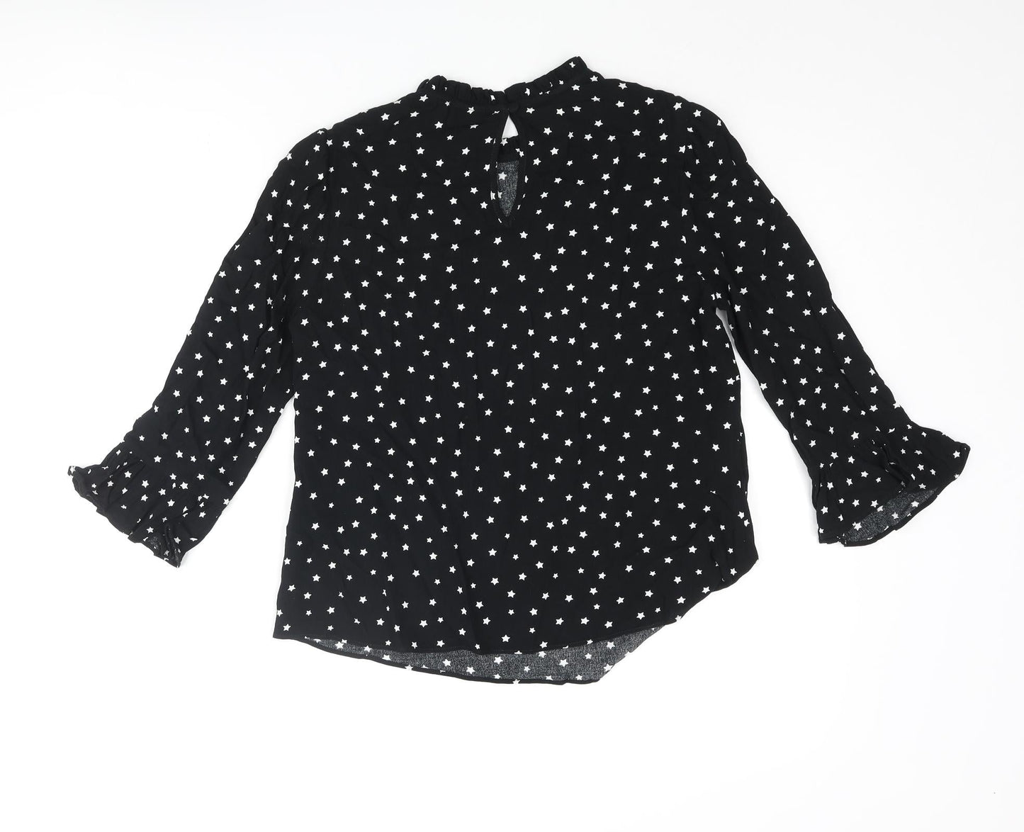 Womens UK Size 8 Forever New Black Basic Blouse