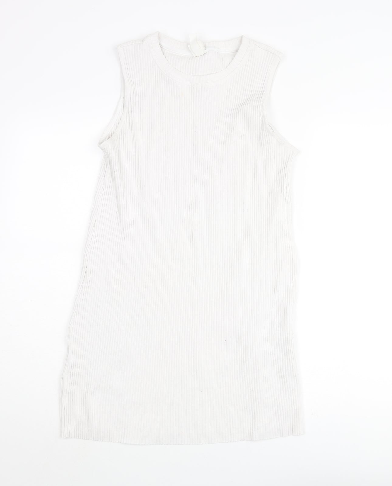 Womens UK Size M H&M White Tunic Tank