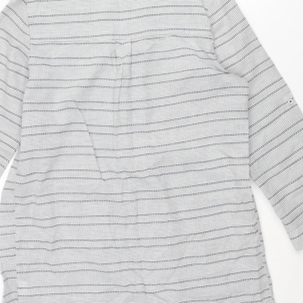 Womens UK Size 10 Debenhams Blue Tunic Blouse