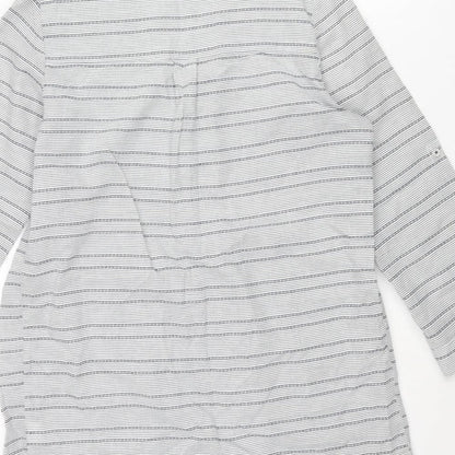 Womens UK Size 10 Debenhams Blue Tunic Blouse