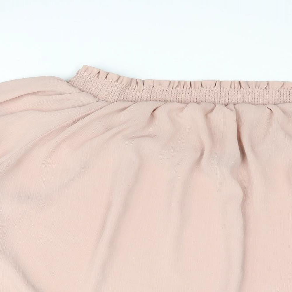 Womens UK Size 14 New Look Pink Basic Blouse