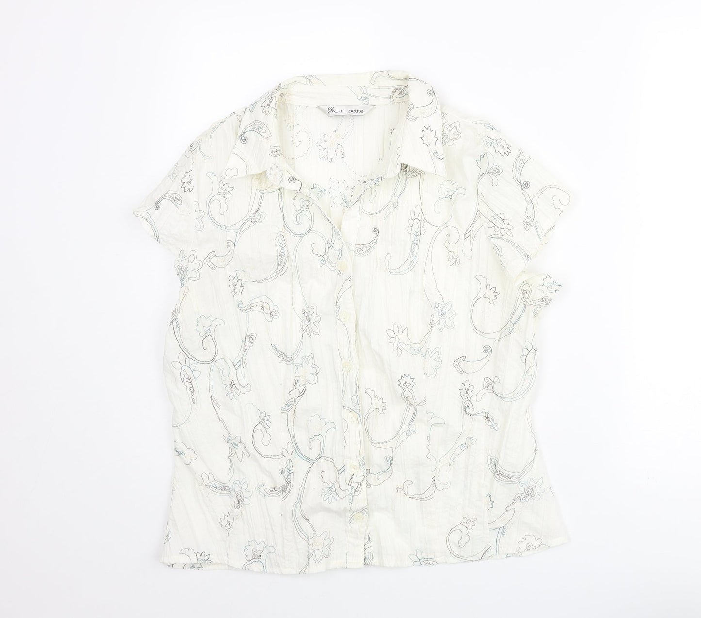 Womens UK Size 18 BHS Ivory Basic Blouse